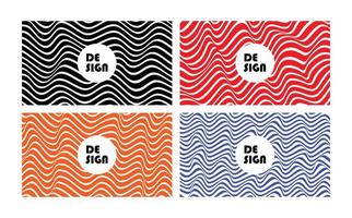 Set of Vector Distort Patterns Banner, Poster, Website, story, Pattern, and Print