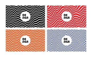Set of Vector Distort Patterns Banner, Poster, Website, story, Pattern, and Print