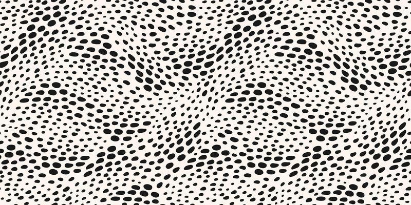 Abstract seamless pattern with dot waves . Modern abstract design