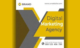 Marketing agency and corporate ad Banner vector