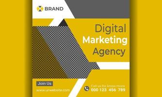 agencia de marketing y banner publicitario corporativo. vector