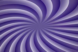 Ultra violet and white rotating hypnosis spiral. Optical illusion. Hypnotic psychedelic vector illustration. Twirl abstract background. Easy to edit design template.