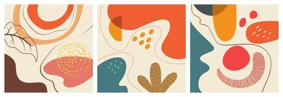 hand drawn various shapes and doodle objects with colors. Abstract contemporary modern trendy. vector illustration