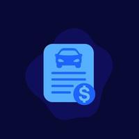 car loan or payments vector flat icon