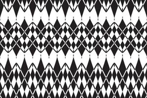 Seamless pattern with black and white colour background, geometric design pattern. Vector illustration.