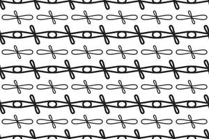 Seamless pattern with black and white colour background, geometric design pattern. Vector illustration.