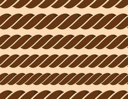 Set of twisted vector rope lines.