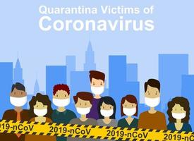 protect from virus. protect from covid-19 virus or corona virus concept. vector illustration