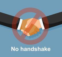 No handshake flat icon. vector