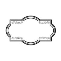 Vintage frames isolated on white background. Decorative frame. Vector