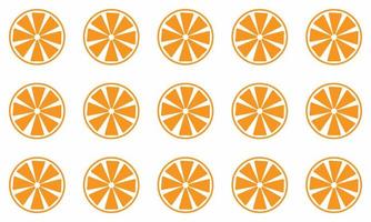 seamless pattern of oranges. citrus pattern vector