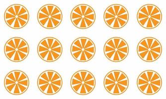 seamless pattern of oranges. citrus pattern vector