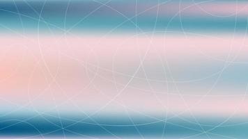 Abstract blue, pink and turquoise horizontal background for design. Smooth satin vector gradient.