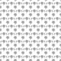 Seamless floral pattern. black and white background with flowers vector