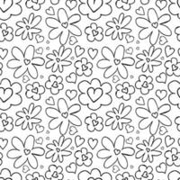 seamless floral background. pattern with flowers vector