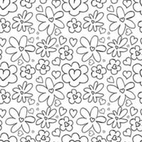 seamless floral background. pattern with flowers vector