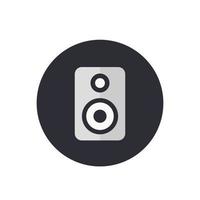 audio speaker icon, vector