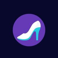 Fashion woman shoe vector flat icon