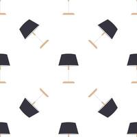 Seamless pattern with a table lamp. Suitable for backgrounds, postcards, and wrapping paper. Vector. vector