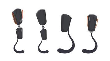 A set of four different types of scissors vector