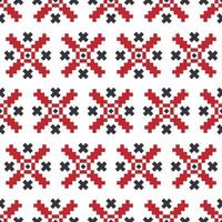 Traditional Ukrainian pattern. Seamless pattern with embroidered shirt. Vector. vector