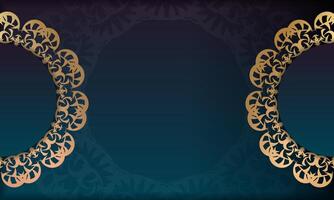 Two ornate frames on a dark blue background vector