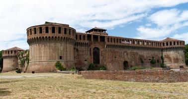 The medieval Rocca Sforzesca in Imola. Fortress of Imola. Bologna, Italy