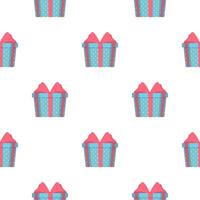 Seamless pattern with gift boxes vector