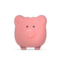 Pinc piggy bank in the form of pigs. Piggy bank for money. Isolated. Vector. vector