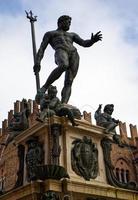 The Fountain of Neptune in Bologna, Italy photo