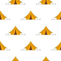 Tent seamless pattern. Camping pattern. Suitable for backgrounds, postcards, and wrapping paper. Vector. vector