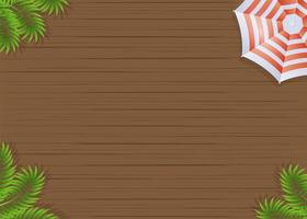 Summer background with an empty space in the center. Summer theme composition. Vector illustration.