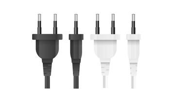 Three different types of usb cables on a white background vector