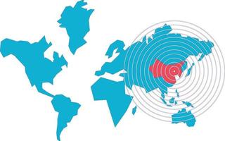 World map template with continents, North and South America, Europe and Asia, Africa and Australia vector