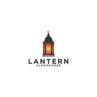 lantern logo template in white background vector