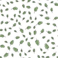 Seamless pattern with green leaves. Vector. vector