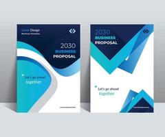 Clean and modern Proposal Cover Design Template adept to any  Project Such as  corporate brochure, annual reports, case studies, sales catalog, booklet, presentation, Portfolio, Magazine, etc. vector