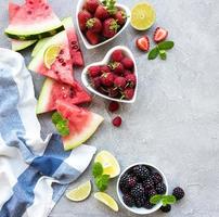 Fresh berries and fruits