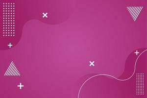 Pink Background Banner With Shapes vector