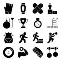 Pack of Gym, Fitness vector