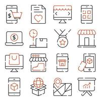 Pack of Shopping, Commerce vector