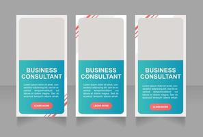 Human resource consultant service web banner design template vector