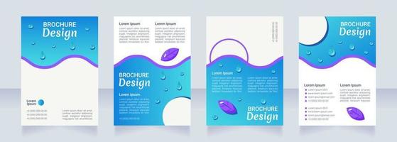 Dieting plan for gastritis blank brochure layout design vector