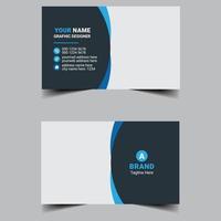 Creative corporate business card template vector