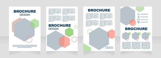 Health industry blank brochure design vector