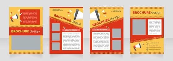 promoción de lanzamiento de producto diseño de diseño de folleto en blanco