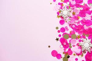 Pink pastel festive background photo