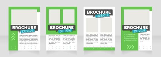 Write attractive resume blank brochure design vector