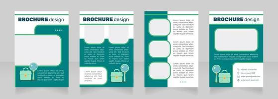 Build career in data science blank brochure design vector