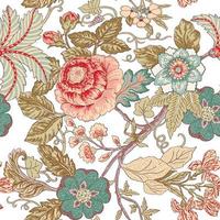 Beautiful Vintage flowers pattern vector artwork